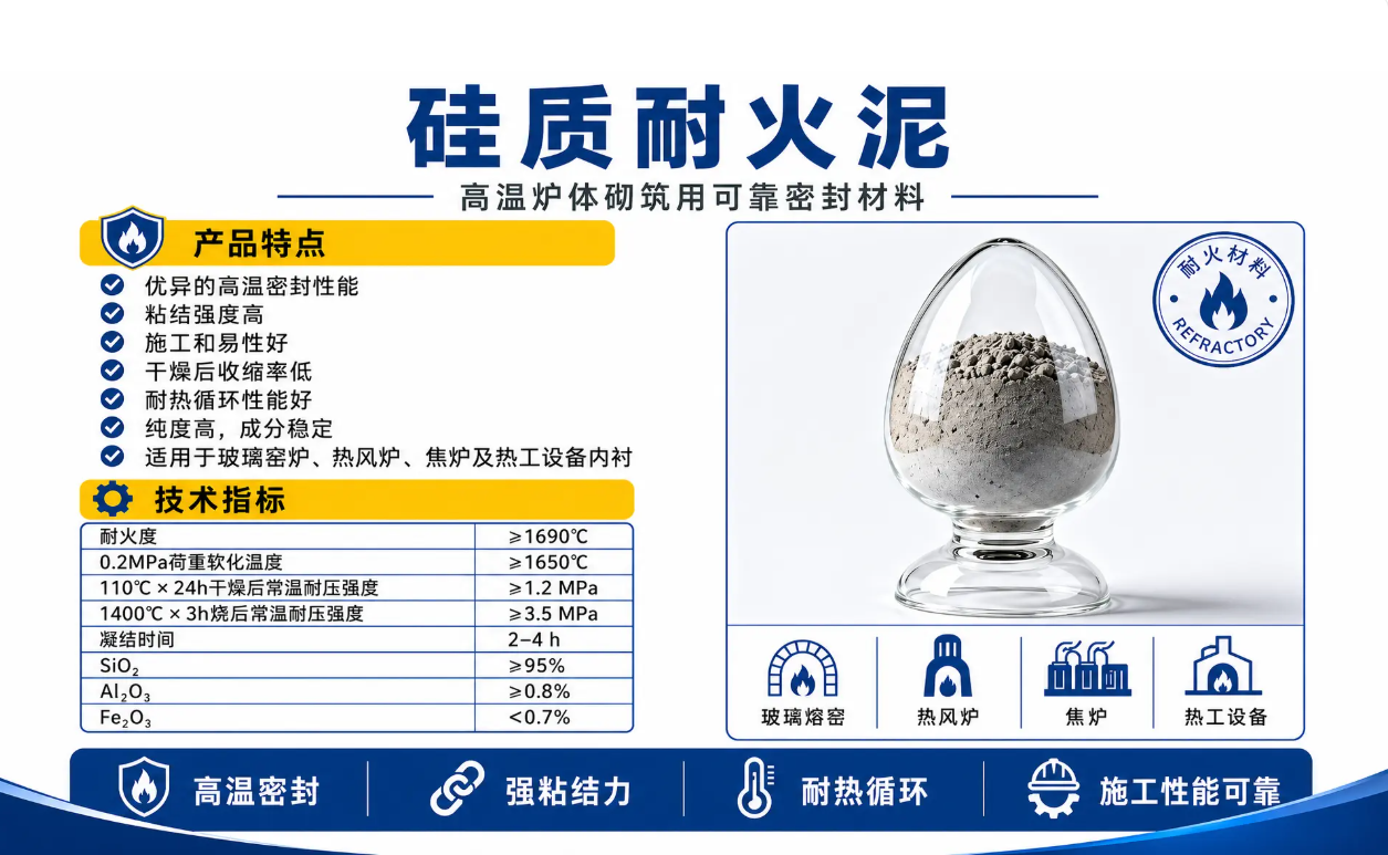 硅质耐火泥中文